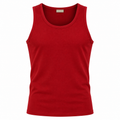Cherry Red Premium Cotton Tank Top | Kurque Foursel