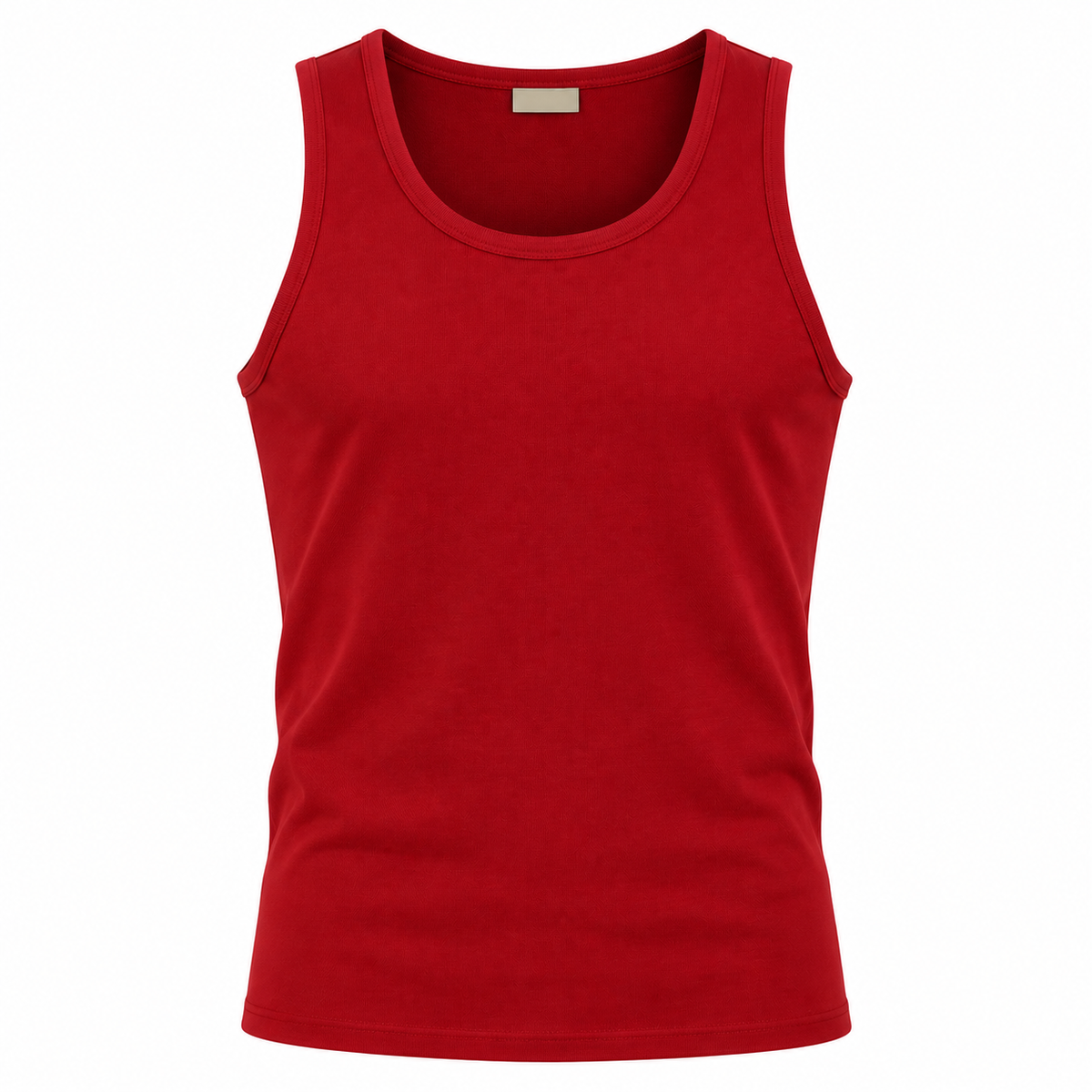 Cherry Red Premium Cotton Tank Top | Kurque Foursel