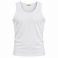 Pure White Premium Cotton Tank Top | Kurque Foursel