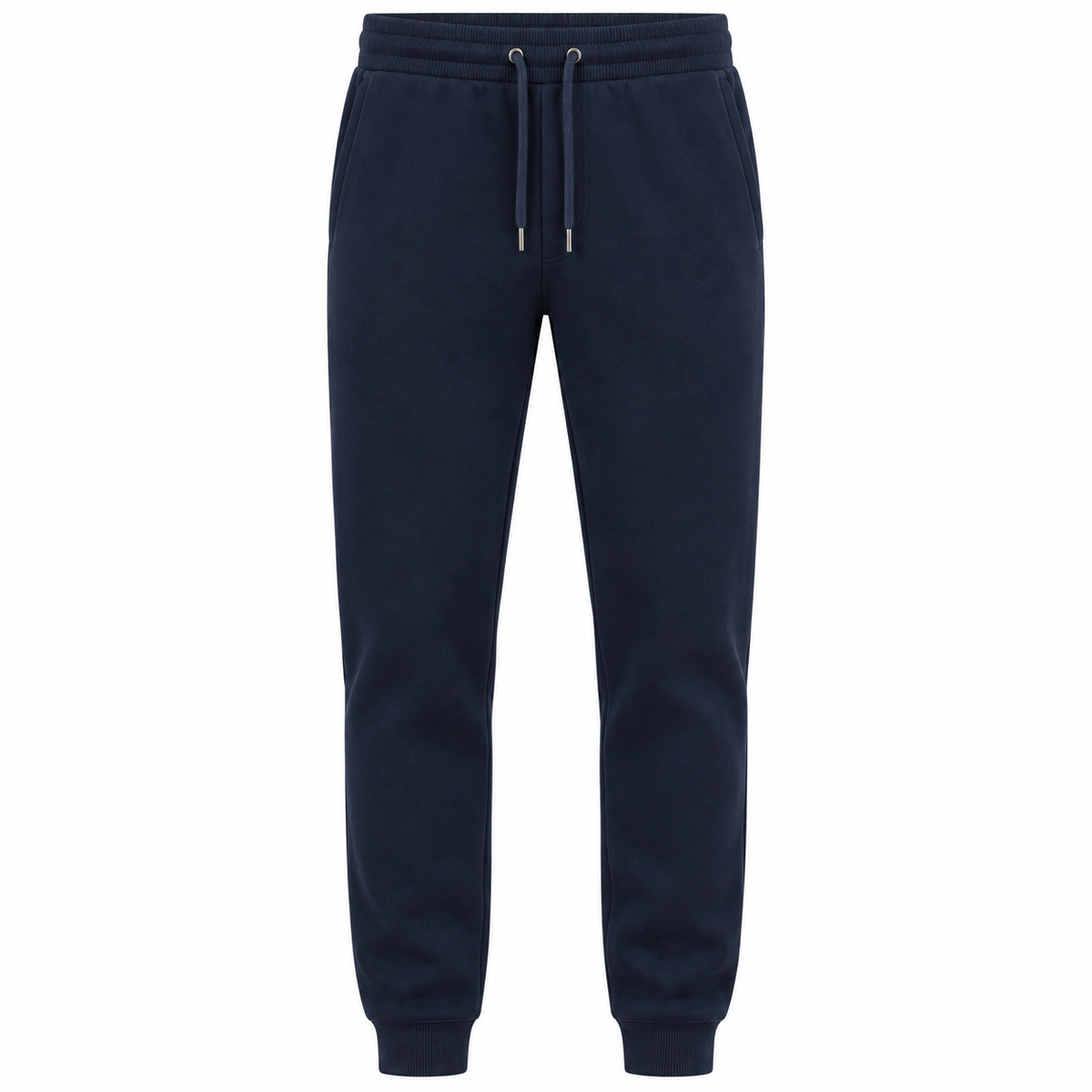 Navy Premium Cotton Jogger Trousers | Kurque Foursel