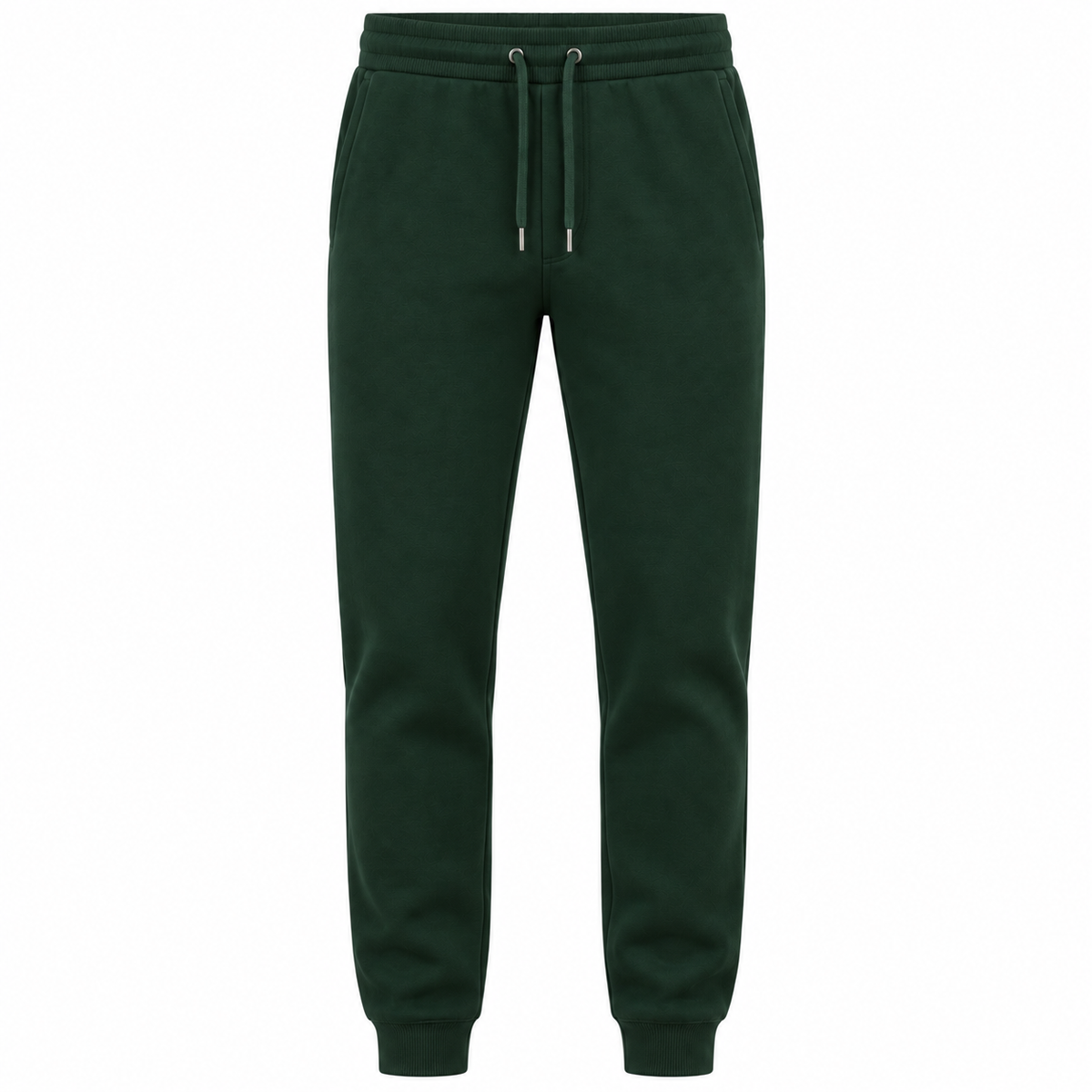 Forest Green Premium Cotton Jogger Trousers | Kurque Foursel