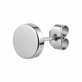 Polished Stainless Steel Disc Stud Earring | Kurque Foursel